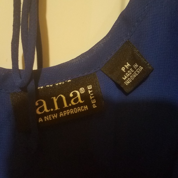 Ana petite medium sheer blue top - Picture 2 of 5